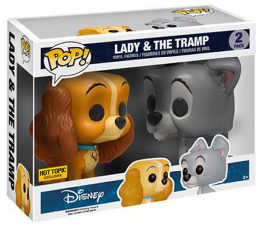 Figurine Funko Pop La Belle et le Clochard [Disney] Lady & Clochard - 2 Pack