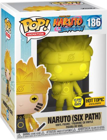 Figurine Funko Pop Naruto #186 Naruto (Six Path) - Brillant dans le noir