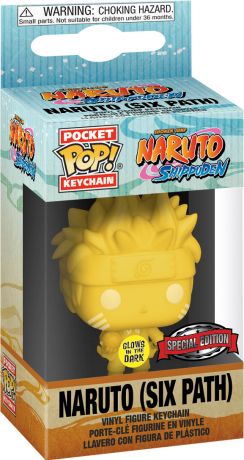 Figurine Funko Pop Naruto Naruto (Six Path) - Brillant dans le noir & Porte-clés