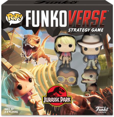 Figurine Funko Pop Jurassic Park Funkoverse Jurassic Park - Jeu de Stratégie 4 joueurs