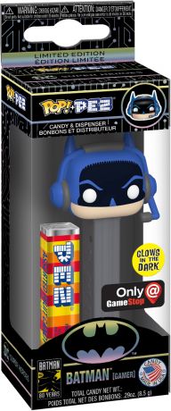 Figurine Funko Pop Batman [DC] Batman (Gamer) - Brillant dans le noir & Pez