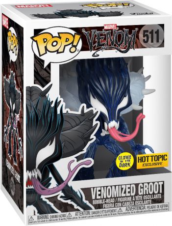 Figurine Funko Pop Venom [Marvel] #511 Groot Vénomisé - Brillant dans le noir