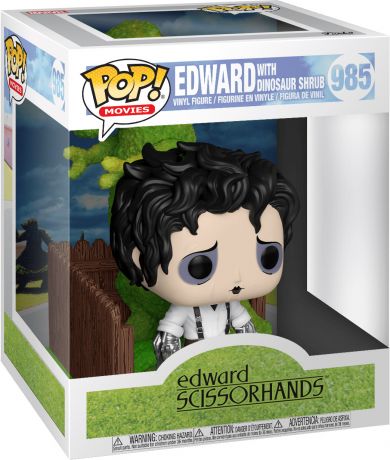 Figurine Funko Pop Edward aux mains d'argent #985 Edward avec Arbuste en forme de Dinosaure