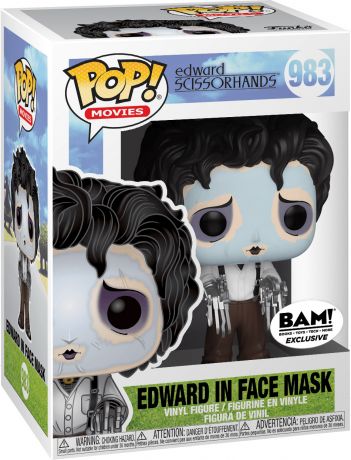 Figurine Funko Pop Edward aux mains d'argent #983 Edward avec Masque pour le Visage