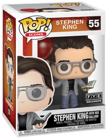 Figurine Funko Pop Célébrités #55 Stephen King avec Ballon Rouge