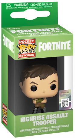 Figurine Funko Pop Fortnite Highrise Assault Trooper - Porte-clés