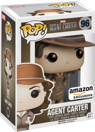 Figurine Funko Pop Marvel : Les Agents du SHIELD #96 Agent Carter - Sépia