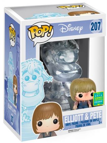 Figurine Funko Pop Peter et Elliott le dragon [Disney] #207 Elliott & Pete - 15 cm & Translucide - 2 pack
