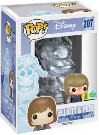 Figurine Funko Pop Peter et Elliott le dragon [Disney] #207 Elliott & Pete - 15 cm & Translucide - 2 pack