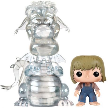 Figurine Funko Pop Peter et Elliott le dragon [Disney] #207 Elliott & Pete - 15 cm & Translucide - 2 pack