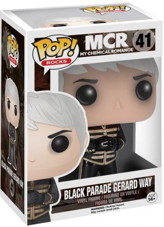 Figurine Funko Pop My Chemical Romance (MCR) #41 Défilé en Noir Gerard Way