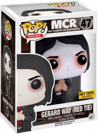 Figurine Funko Pop My Chemical Romance (MCR) #47 Gerard Way (Cravatte Rouge)