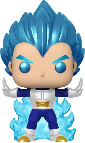 Figurine Funko Pop Dragon Ball Super #713 Vegeta Mise Sous Tension - Métallique [Chase]