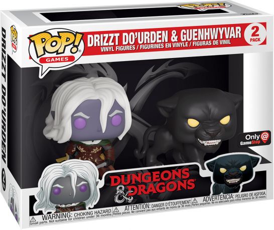 Figurine Funko Pop Donjons & Dragons Drizzt Do'Urden & Guenhwyvar - 2 Pack