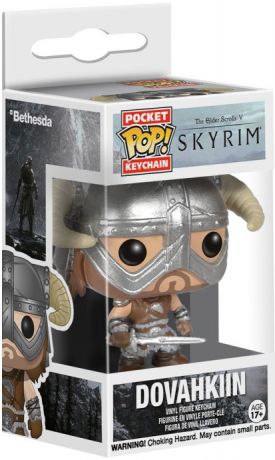 Figurine Funko Pop The Elder Scrolls V: Skyrim Dovahkiin - Porte-clés