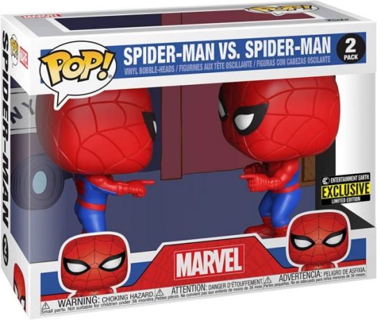 Figurine Funko Pop Marvel Comics Spider-Man vs. Spider-Man - 2 Pack
