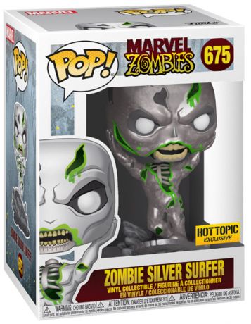 Figurine Funko Pop Marvel Zombies #675 Silver Surfer en Zombie