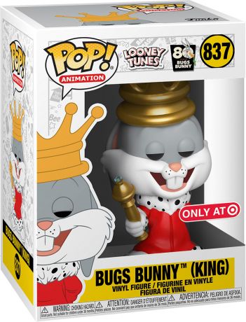 Figurine Funko Pop Looney Tunes #837 Bugs Bunny (Roi) 