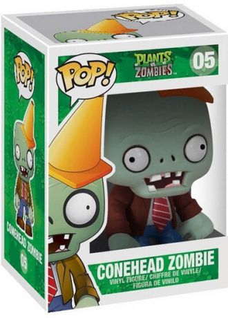 Figurine Funko Pop Plantes contre zombies #05 Zombie avec Cône sur la Tête