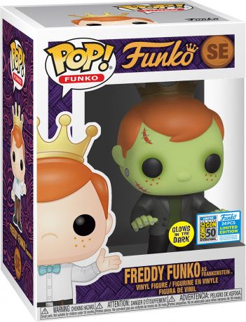 Figurine Funko Pop Freddy Funko Freddy Funko en Frankenstein - Brillant dans le noir