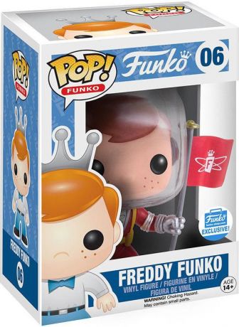 Figurine Funko Pop Freddy Funko #06 Freddy Funko avec Drapeau (Astronaute)