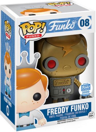 Figurine Funko Pop Freddy Funko #08 Robot Freddy Funko - Or