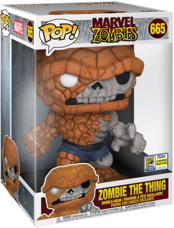 Figurine Funko Pop Marvel Zombies #665 La Chose en Zombie - 25 cm