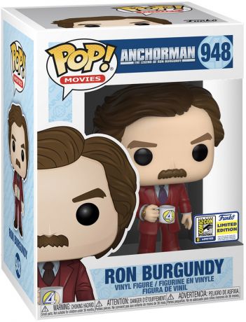 Figurine Funko Pop Présentateur vedette : La Légende de Ron Burgundy #948 Ron Burgundy