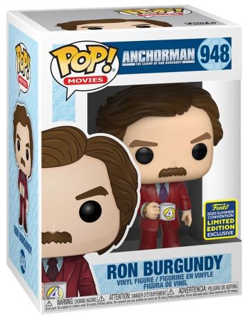 Figurine Funko Pop Présentateur vedette : La Légende de Ron Burgundy #948 Ron Burgundy