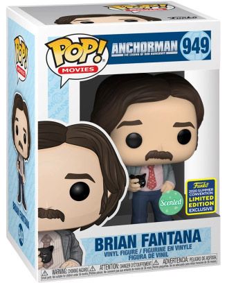 Figurine Funko Pop Présentateur vedette : La Légende de Ron Burgundy #949 Brian Fantana - Parfumé