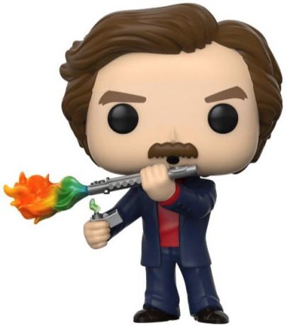 Figurine Funko Pop Présentateur vedette : La Légende de Ron Burgundy #947 Ron Burgundy (Flûte de Jazz)