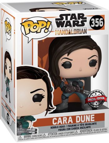 Figurine Funko Pop Star Wars : Le Mandalorien #356 Cara Dune avec Pistolet