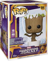 Figurine Pop Les Gardiens De La Galaxie Marvel 93 Pas Chere Rocket Avec Bebe Groot