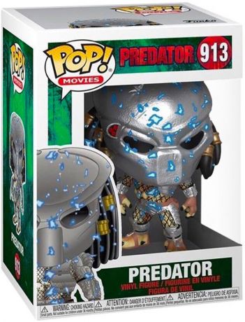 Figurine Funko Pop The Predator #913 Prédateur avec Armure Electrique Bleue