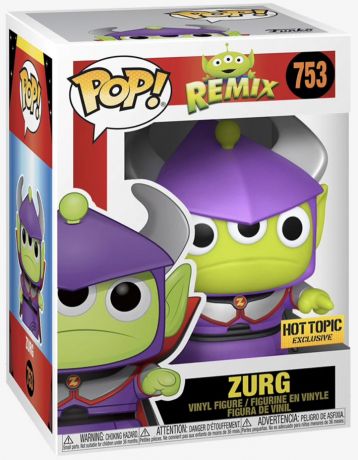 Figurine Funko Pop Alien Remix [Disney] #753 Alien (Zurg) - Métallique