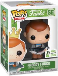 Figurine Funko Pop Freddy Funko Freddy Funko tenant un Poisson (Pantalon Marron)