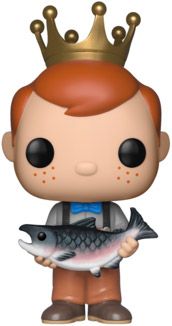 Figurine Funko Pop Freddy Funko Freddy Funko tenant un Poisson (Pantalon Marron)