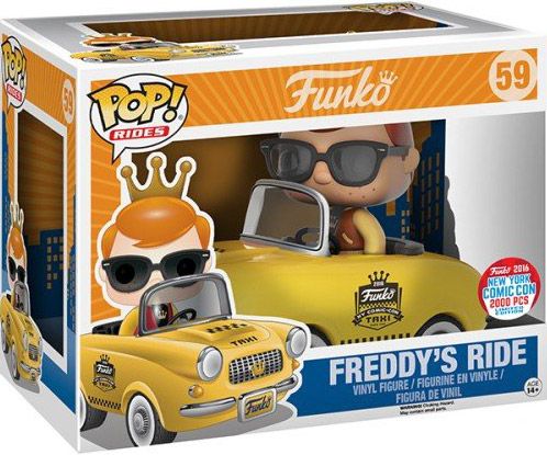 Figurine Funko Pop Freddy Funko #59 Freddy en Voiture (Taxi New-Yorkais)