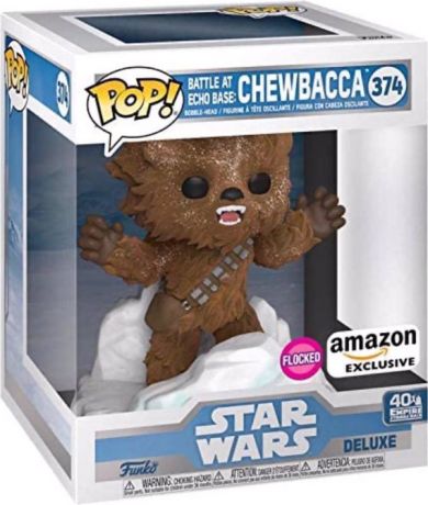 Figurine Funko Pop Star Wars 5 : L'Empire Contre-Attaque #374 Bataille à la base Echo : Chewbacca - Floqué & 15 cm