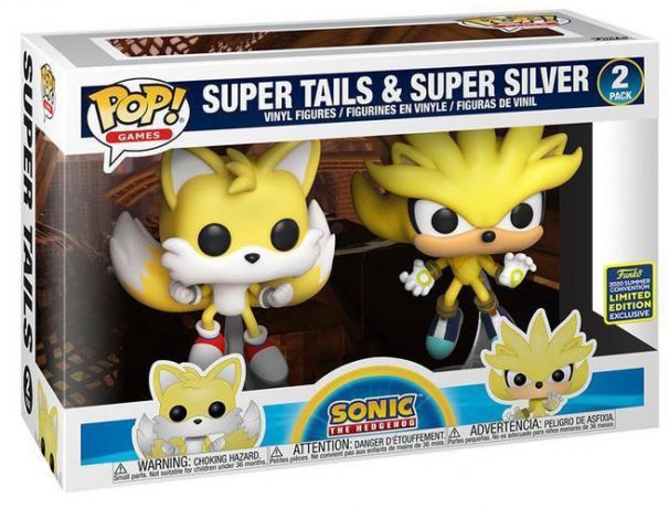 Figurine Funko Pop Sonic le Hérisson Sonic le Hérisson Super Tails & Super Silver