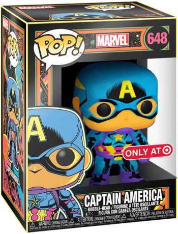 Figurine Funko Pop Marvel Comics #648 Captain America - Néon