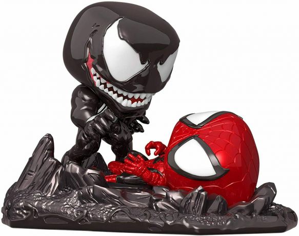 Figurine Funko Pop Marvel Comics #625 Venom vs. Spider-Man - Métallique