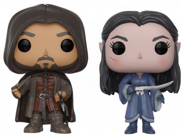 Figurine Funko Pop Le Seigneur des Anneaux Aragorn & Arwen - 2 Pack