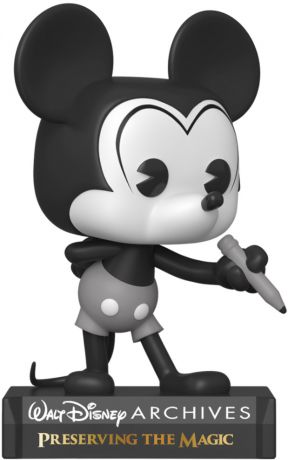 Figurine Funko Pop Walt Disney Archives #797 Avion fou Mickey - Noir & Blanc