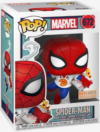 Figurine Funko Pop Marvel Comics #672 Spider-Man avec Pizza