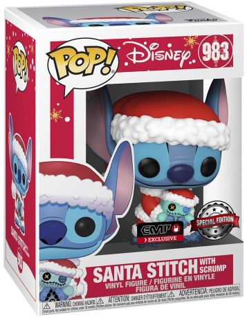 Figurine Funko Pop Disney #983 Stitch et Scrump (Noël)