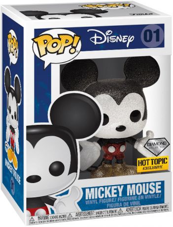 Figurine Funko Pop Mickey Mouse [Disney] #01 Mickey Mouse - Pailleté