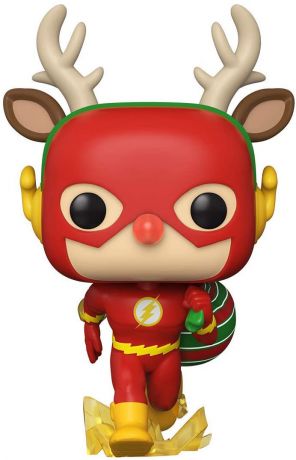 Figurine Funko Pop DC Super-Héros #356 Flash en Rodolphe le Renne (Noël)
