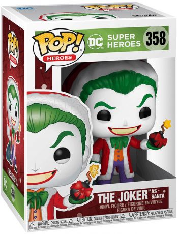Figurine Funko Pop DC Super-Héros #358  Joker le Père Noël (Noël)