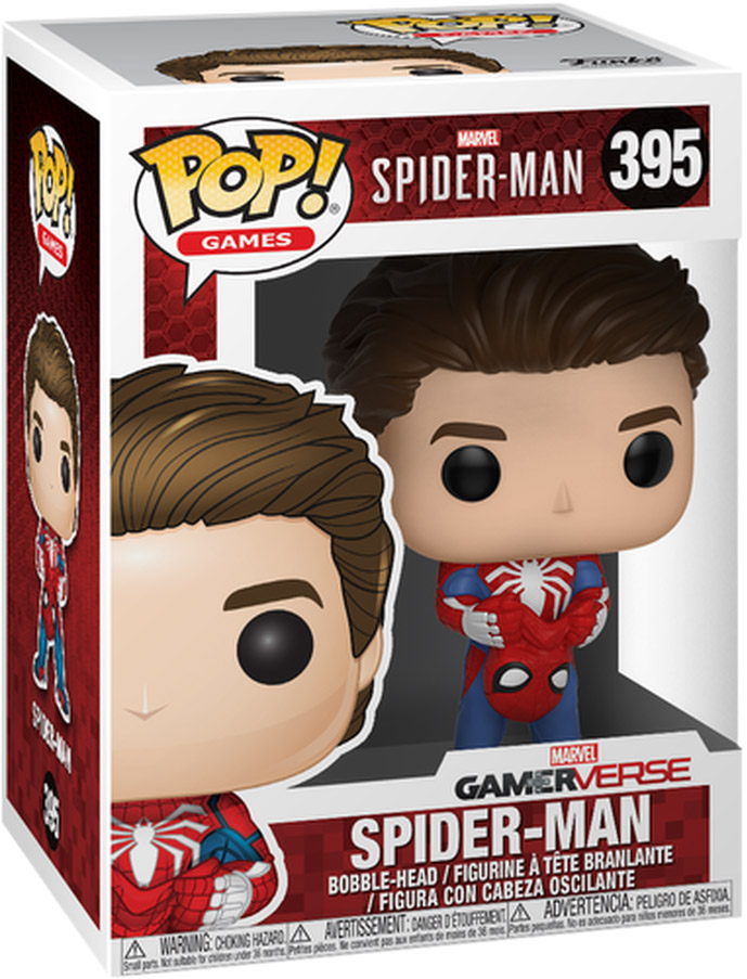 Figurine Pop Spider-Man Gamerverse [Marvel] #395 pas cher : Spider-Man  (Démasqué)